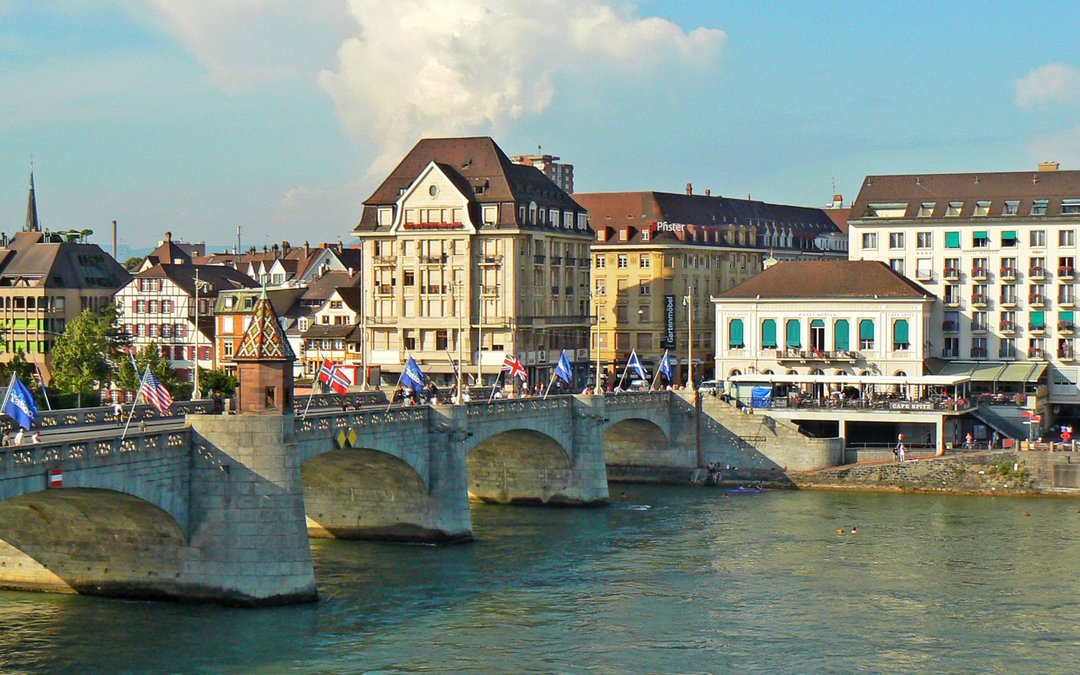 Die Mittlere Brücke in Basel