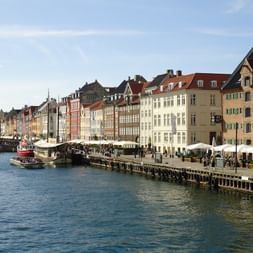 Die wunderschöne Uferpromenade in Kopenhagen.
