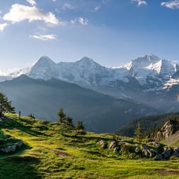 Berner Oberland Lobhornhütte Aussicht
