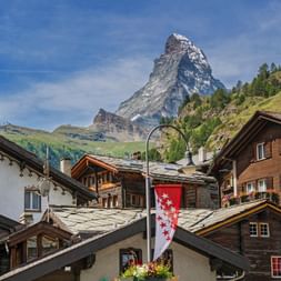 Zermatt mit Blick auf das Matterhorn