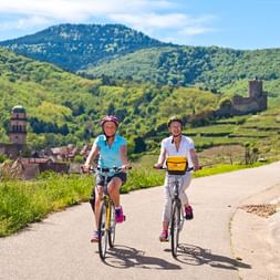 Radfahrer bei Kaysersberg