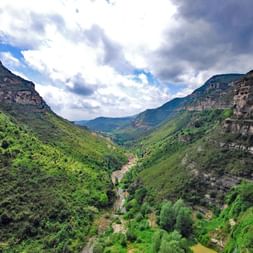Wandern ohne Gepäck im Herzen Kataloniens
