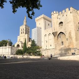 Der Palast von Pape en Provenc