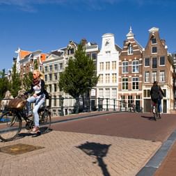 Radfahrer in Amsterdam