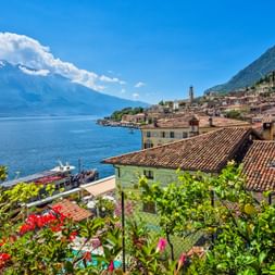 Blick auf limone Seedächer