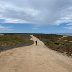 Velofahrt an der Küste von Portugal.