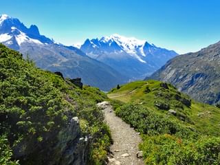 Traumhafte Berglandschaft in der Mont Blanc Region