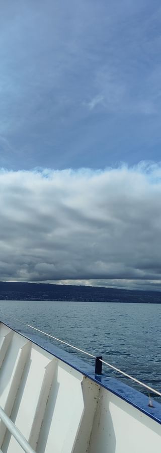 Kreuzfahrt auf dem Genfer See zwischen Lausanne und Evian.