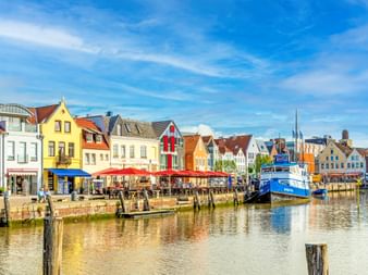 Hafen Husum Haeuser