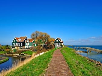 Paysage hollandais de l'Ijsselmeer