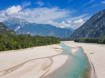 Tagliamento Fluss in Venzone