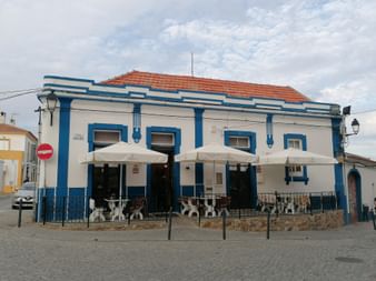 Restaurant unterwegs auf der Velotour von Lissabon nach Sagres