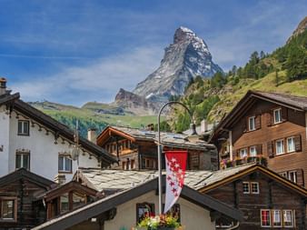 Zermatt mit Blick auf das Matterhorn