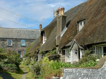 Typische Häuser in Cornwall.