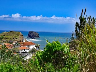 Lonely hiking trails along Madeira's coasts near Porto da Cruz