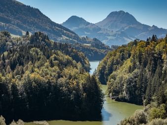 Lac de Montsalvens in Charmey.