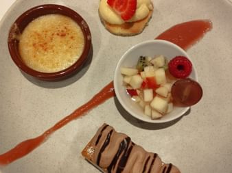 Dessert im Hotel Le Catalan