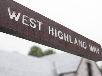 Ein Wegweiser für den West Highland Way