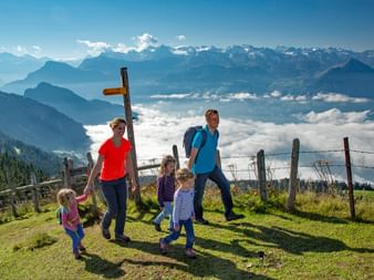 Vues fantastiques sur les Alpes de Suisse centrale