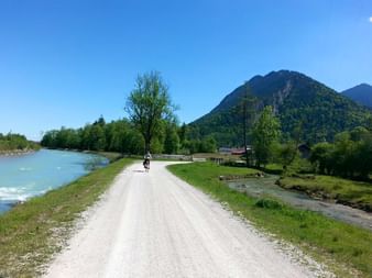 Radweg Richtung Garmisch Partenkirchen