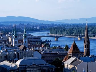 Blick über Budapest und die Donau