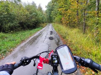 Auf dem Rückweg nach Nyon mit dem Fahrrad