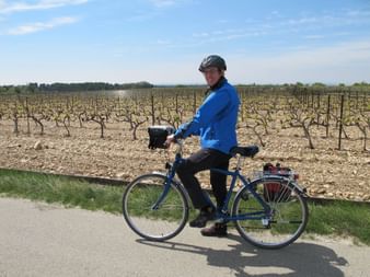 Günther à vélo en Provence