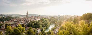 Ein Panoramabild von Bern