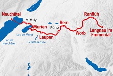 Route Neuchatel - Bern