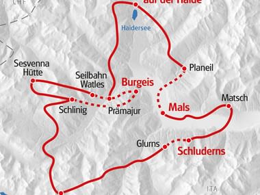 Eurotrek Karte Vinschgau