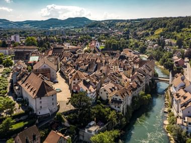 Brugg vue du ciel.