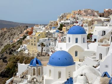 Kreta auf dem Berg mit Ihren bauen Kuppeln