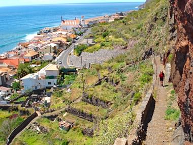 Terrassenfelder entlang der Höhenwege auf Madeira