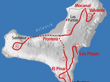 Wandern El Hierro Karte