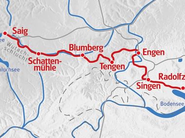 Eurotrek Karte Schwarzwald - Bodensee