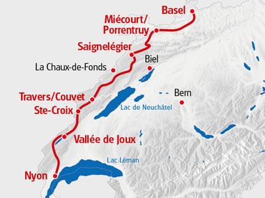 Jura Route Velo Basel-Nyon 2024
