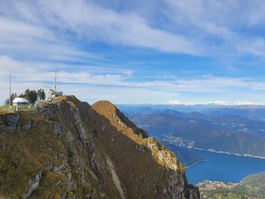 Der Ausblick vom Monte Generoso auf den Lago di Lugano.