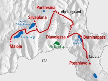 Eurotrek Karte Bernina Tour