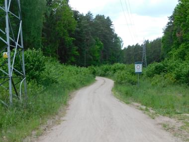 Landstrasse zwischen Krutyn und Rosocha