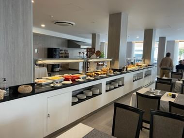 Frühstücksbuffet in Portugal.