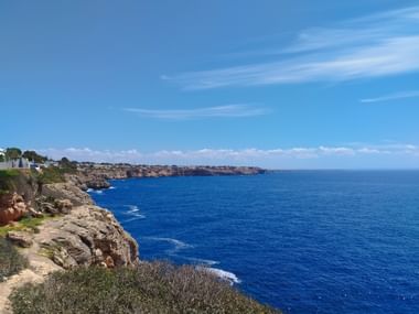 Blick auf das Mittelmeer in Mallorca