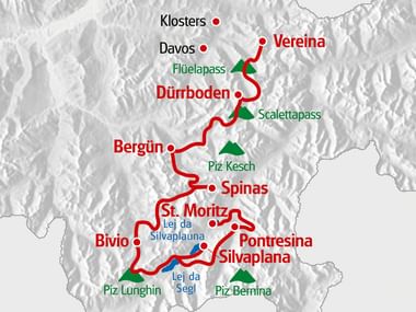 Eurotrek Karte Via Grischuna