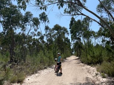 Schöner Veloweg in Portugal.