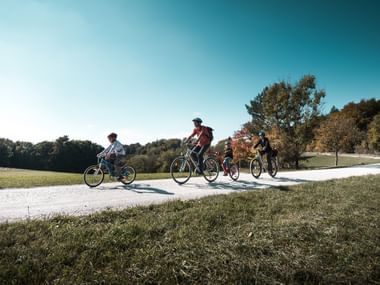 Radfahrer im Naturpark Schaffhausen