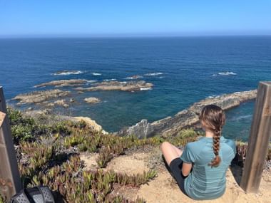 Grandioser Meerblick auf Velotour in Portugal.