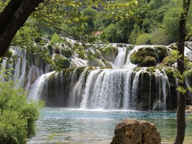 Wasserfall Krka in Kroatien. Aktivferien mit Eurotrek.