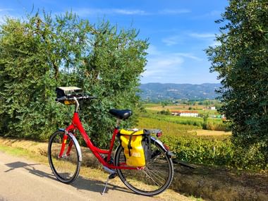 Eurobike Rad auf dem Radweg nach Vinci
