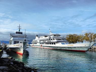 Kreuzfahrtschiff auf dem Genfer See