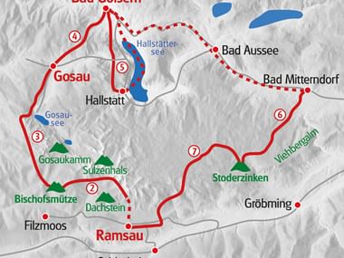 Wandern Dachstein Karte