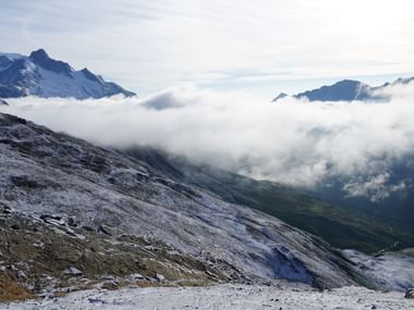 Wolken über dem Mont-Blanc